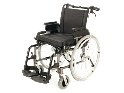 PRIMEO PLUS, Invalidní vozík s brzdami pro doprovod, šířka sedu 48 cm