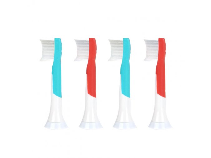 Náhradné kompatibilné hlavice k zubným kefkám Philips Sonicare For Kids HX6034/33 - 4 ks - vek 4-6 rokov