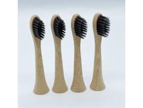 ECO Bambusové kompatibilné hlavice s aktívnym uhlím k zubným kefkám Philips Sonicare - 4 ks