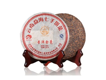 2015 Yunnan Jin Hao Shu Puerh Beeng Cha 200g