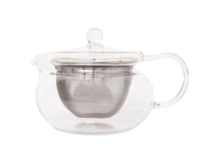 HARIO Skleněná konvička na čaj Kyusu Maru 450 ml