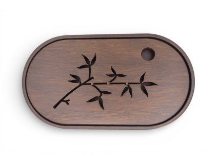 Čajové moře vyřezávané s bambusem