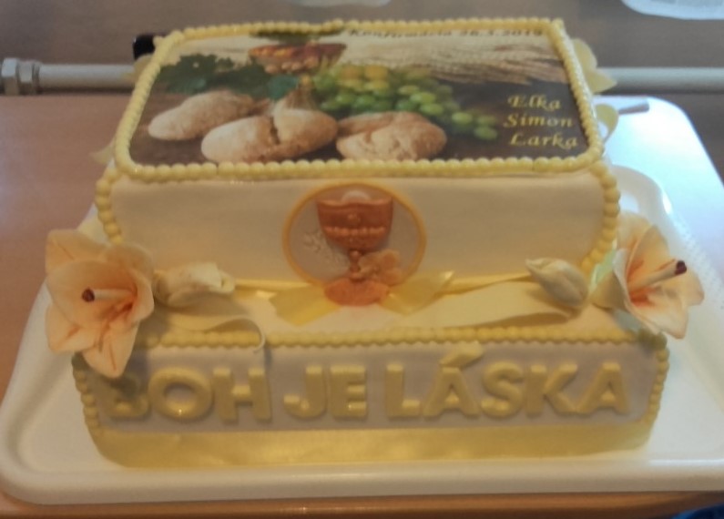 Ľudmila Vajdová - jedlý obrázok (DEKOR), ozdoba kalich