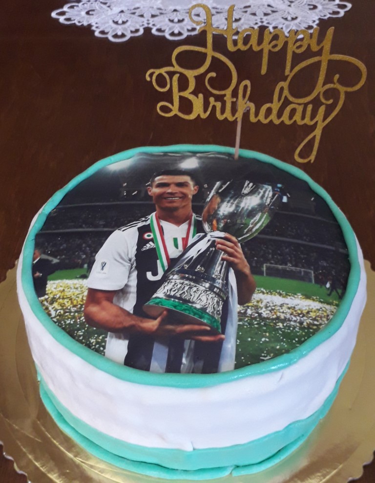 Mirka Farbjakova - jedlý obrázok, zapichovač Happy Birthday