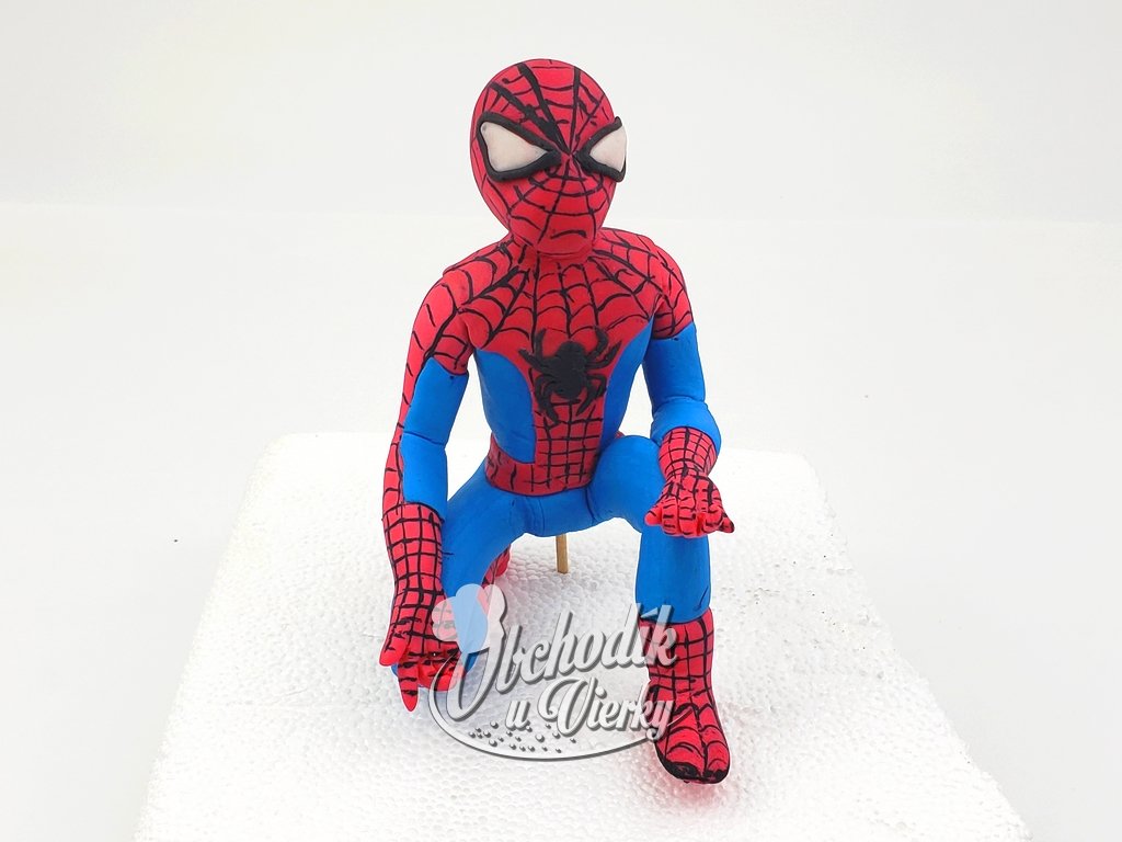 Spiderman - modelovaná jedlá figúrka na tortu