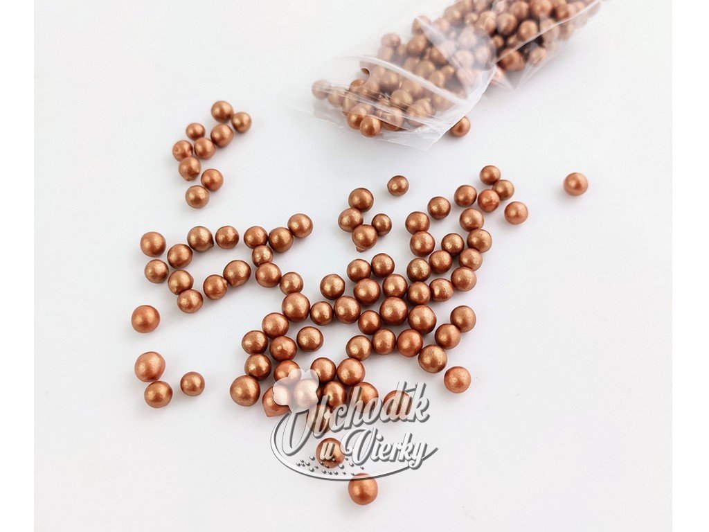 Perličky medené perleťové 20 g