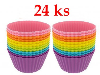 Silikónové košíčky na muffiny 4,5 x 3,5 cm, 24 ks