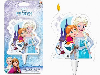 Sviečka FROZEN Elsa, Anna a Olaf