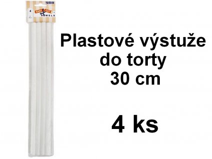 Plastové výstuže do torty 30 cm; 4 ks