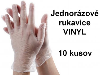 Jednorázové rukavice VINYL 10 ks