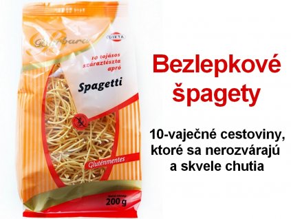 Bezlepkové špagety Barbara 200 g