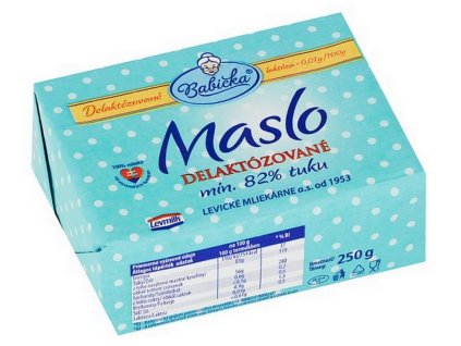 Bezlaktózové maslo SLOVENSKÉ Babička 250g