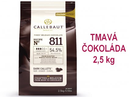TMAVÁ čokoláda Callebaut 54,5% 2,5 kg 1