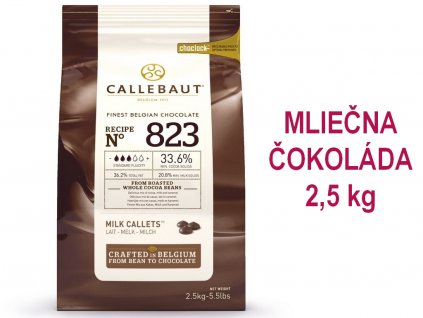 MLIEČNA čokoláda Callebaut 33,6% 2,5 kg