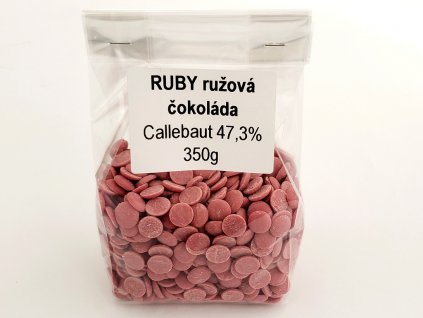 RUBY ružová čokoláda Callebaut 47,3% 350g