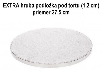 EXTRA hrubá podložka pod tortu (1,2 cm) O 27,5 cm