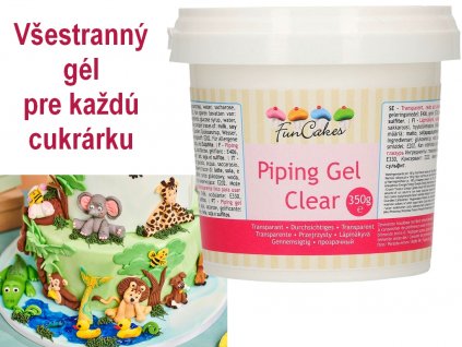 Piping Gel 350g priehľadný gél s množstvom využití 1