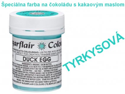 Špeciálna farba na čokoládu s kakaovým maslom TYRKYSOVÁ 35g