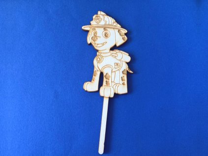 Paw Patrol MARSHAL drevený zápich (10 x 5,5 cm)