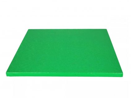 Podložka pod tortu štvorcová zelená hrubá (1,2 cm) 30,3 x 30,3 cm
