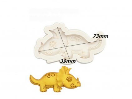 Dinosarus Triceratops silikónová forma