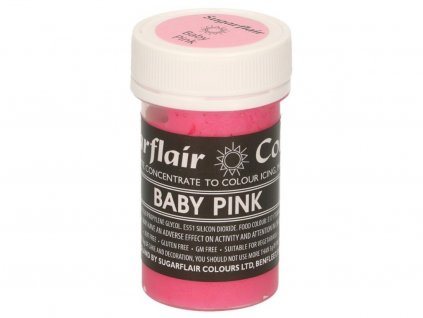 BABY PINK (detská ružová) gélová farba Sugarflair 25 g