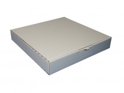 Krabica kartónová biela jednodielna 31 x 31 x 5 cm