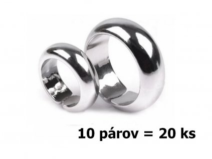 obrúčky strieborné 10 párov