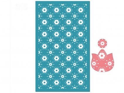 Sieťová šablóna KVIETKY - nová technika zdobenia