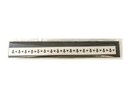 Obvodová dekorácia z jedlého papiera - motív tulipán 4 ks, 80 cm