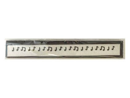 Obvodová dekorácia z jedlého papiera - motív noty 4 ks, 80 cm