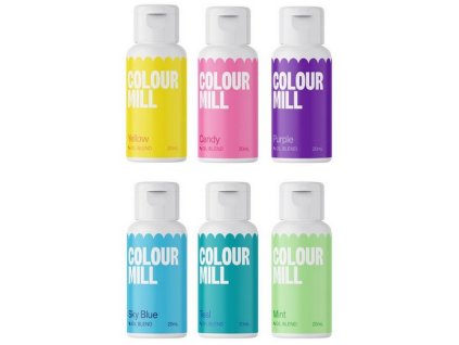 Sada potravinárskych olejových farieb Colour Mill 6 ks