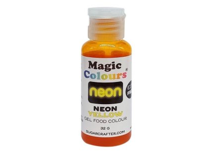 Neónovo žltá gelová farba Magic Colours – jedlá farba 32g