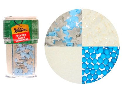 Jedlý posyp bielo modrý mix 100g