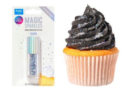 Jedlé trblietky Magic Sparkle Strieborná 3 g