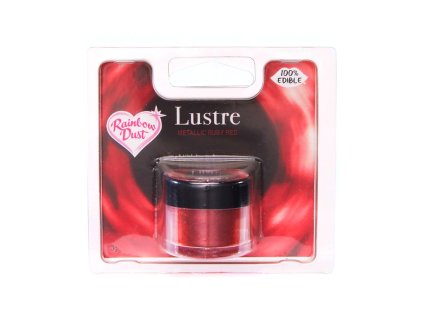 Červená perleťová jedlá prášková farba 3 g