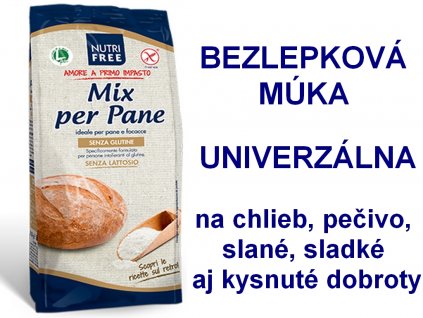 Bezlepková zmes na chlieb Mix per Pane NUTRI FREE 1kg