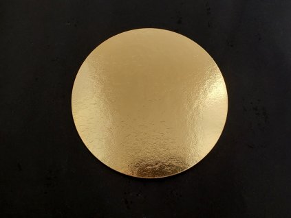 Podložka pod dezerty a mini torty papierová zlatá O 15,5 cm