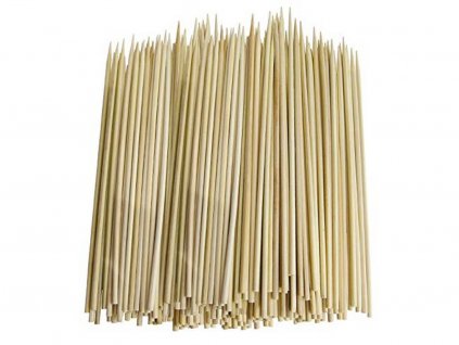 Bambusové špajdle ostré na ražniči 25 cm