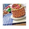Plastová 3D šablóna na vytvorenie origami vzoru po obvode torty 1