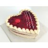 Tortička red velvet srdiečko s višňovou plnkou 16x17 cm
