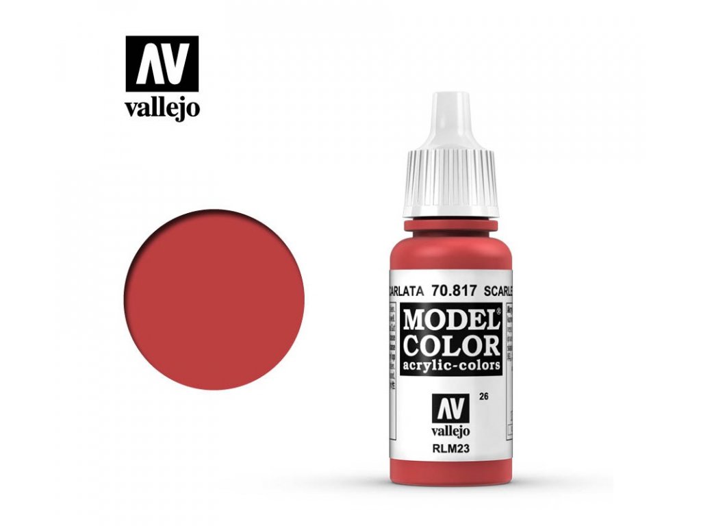 vallejo model color 70817 scarlet