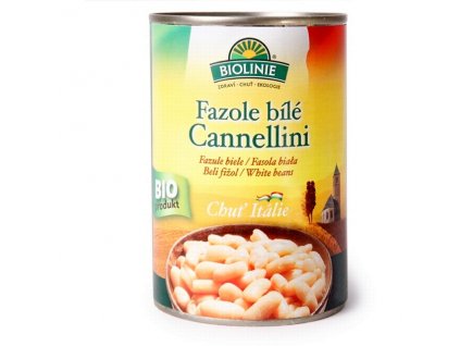 Fazole bílé Cannellini sterilované BIO BIOLINIE 400 g