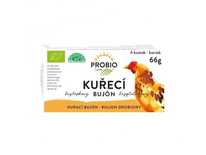 Bujón kuřecí - kostky 6 x 0,5 l 66 g BIO