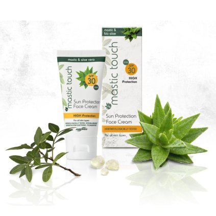 2698 opalovaci krem na oblicej spf 30 bio s mastixem a aloe vera 50ml