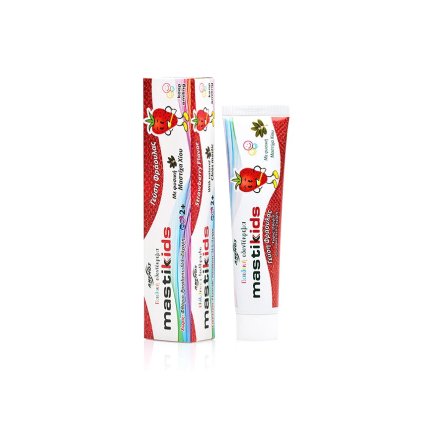 2551 prirodni detska zubni pasta bez fluoru s mastixem a bio jahodami