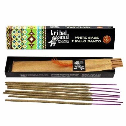 Šamanské vonné tyčinky BÍLÁ ŠALVĚJ a PALO SANTO