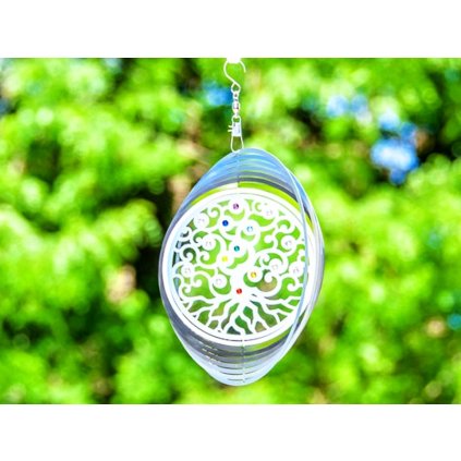 1117 vetrny mobil strom zivota s krystaly 15 3cm