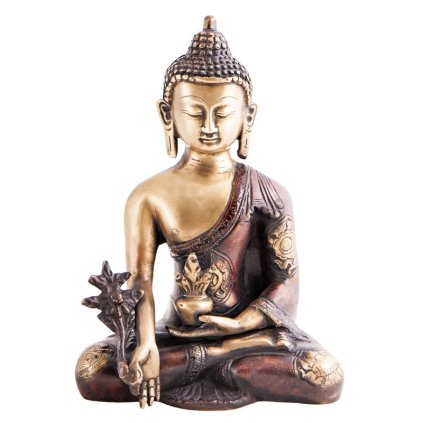 Buddha Léčitel bronzová socha 19,5cm, 1,7kg