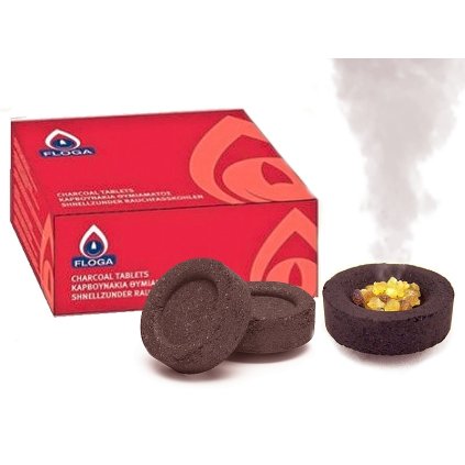 127 rychlozapalne uhliky recko 5cm box 10roli 100ks